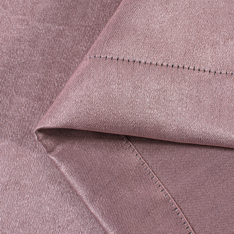 Paire de rideaux occultant en polyester Rosetter, Rose