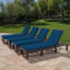 Chaise méridienne inclinable avec coussin Caston-28680416