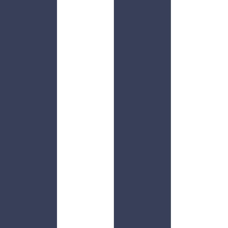 Doe 10m x 52.8cm Matte Wallpaper Roll, Navy/White