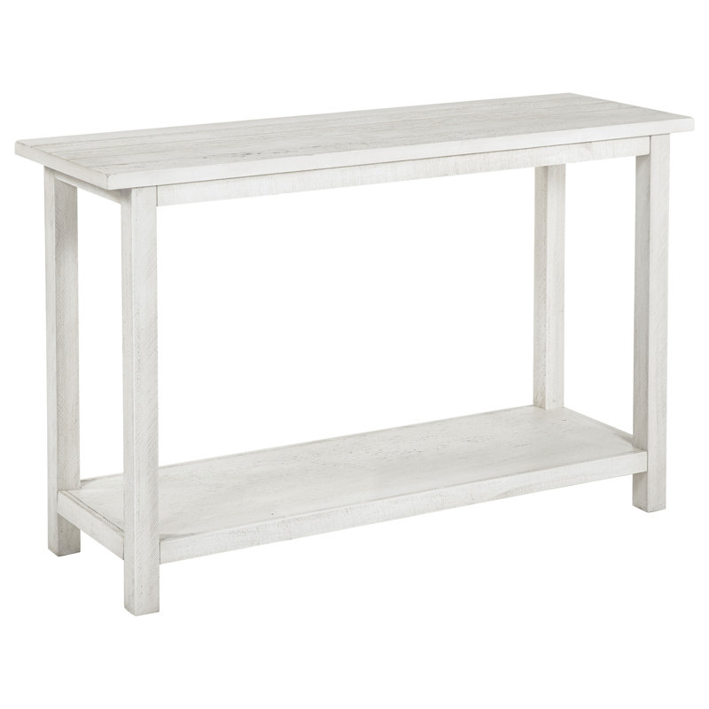 White Wood Entryway Sofa Console Table