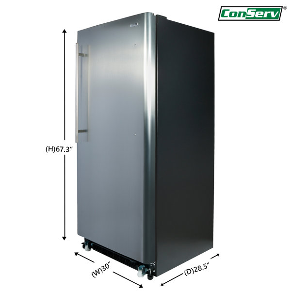 Equator Conserv 17 cu.ft. Stainless Convertible Upright Freezer-Refrigerator  Frost Free