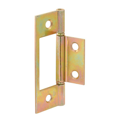 Bi-Fold Door Hinge, 1-7/8 in. x 3 in., Steel, Brass Plated (2 Pack)