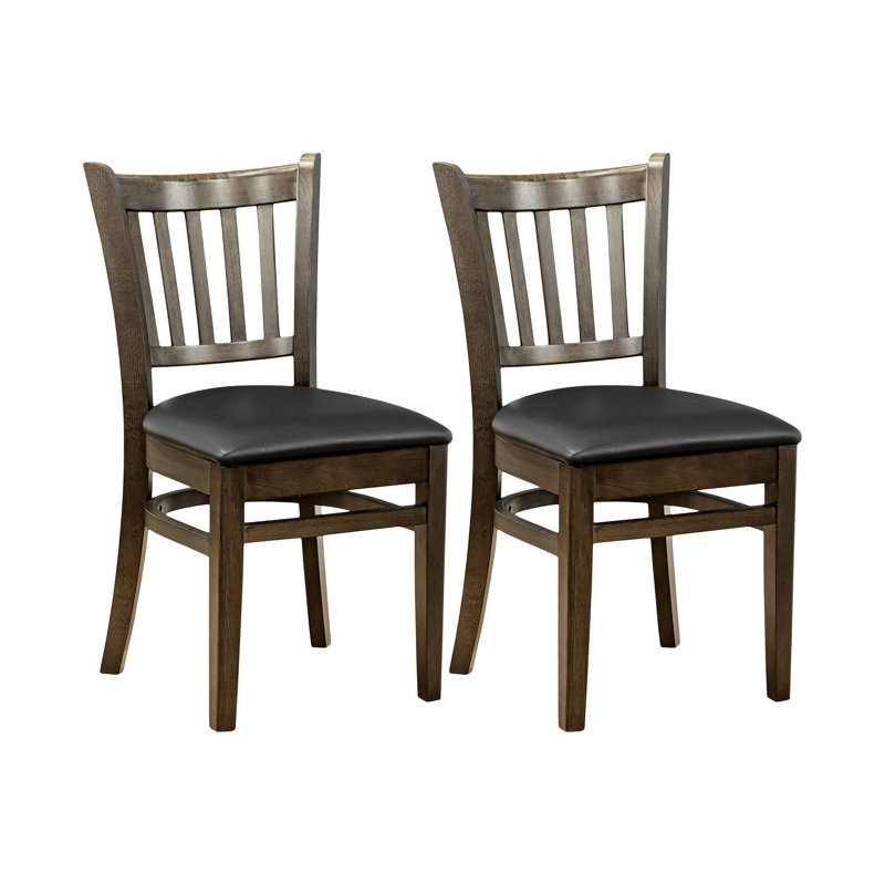 Chaise d'école Jr - Acajou foncé, Noyer, 4