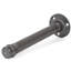 Millwood Pines, ensemble de 4 supports de tablette industrielle décoratifs pour tuyaux, support mural de bricolage robuste de 3/4 po de diamètre, 12 po, gris