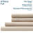 Aeropostale Cotton-Rich Heathered Jersey 4 Piece Sheet Set – Soft T-Shirt Feel, Heathered Oatmeal, Full-119705682-119705686