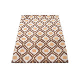Freida HAND TUFTED WOOL ECO-FRIENDLY AREA RUGS - Beige & Brown Colour | Geometric Design
