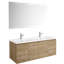 Ensemble de meuble-lavabo mural simple 46" avec miroir Jasso