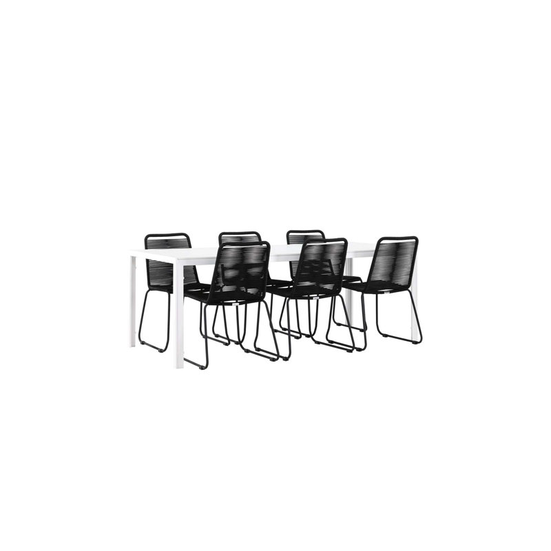 Claudius 6 - Person Patio Dining Set with Rectangular Table