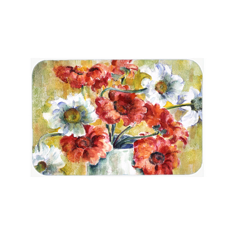 Planche à découper en verre fleurs caroline