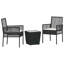 Garden Bistro Set 3 Pcs Poly Rattan-1763177171
