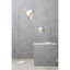 Dequilla 155cm White Arched Floor Lamp