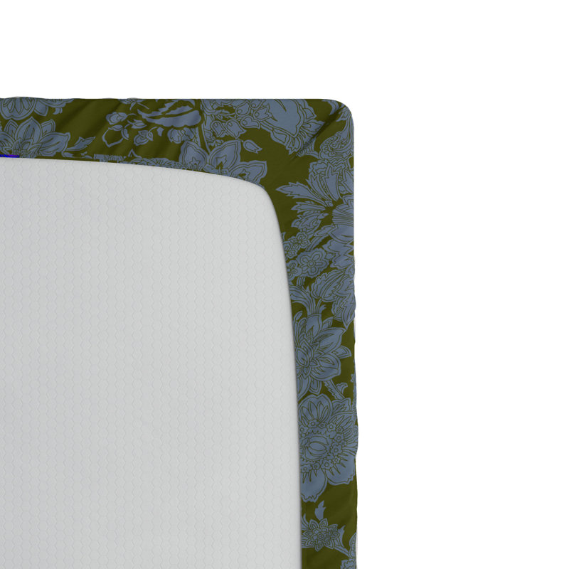 Microfiber Floral Fitted Sheet, Full Fitted Sheet