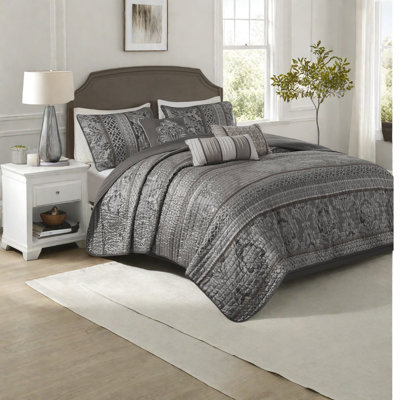 Luxurious 6-piece Jacquard Bedding Sets, Polyester, Elegant Design For Home