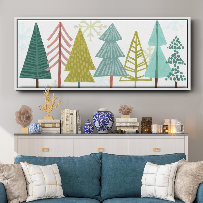 Modern Holiday Collection D- Framed Canvas