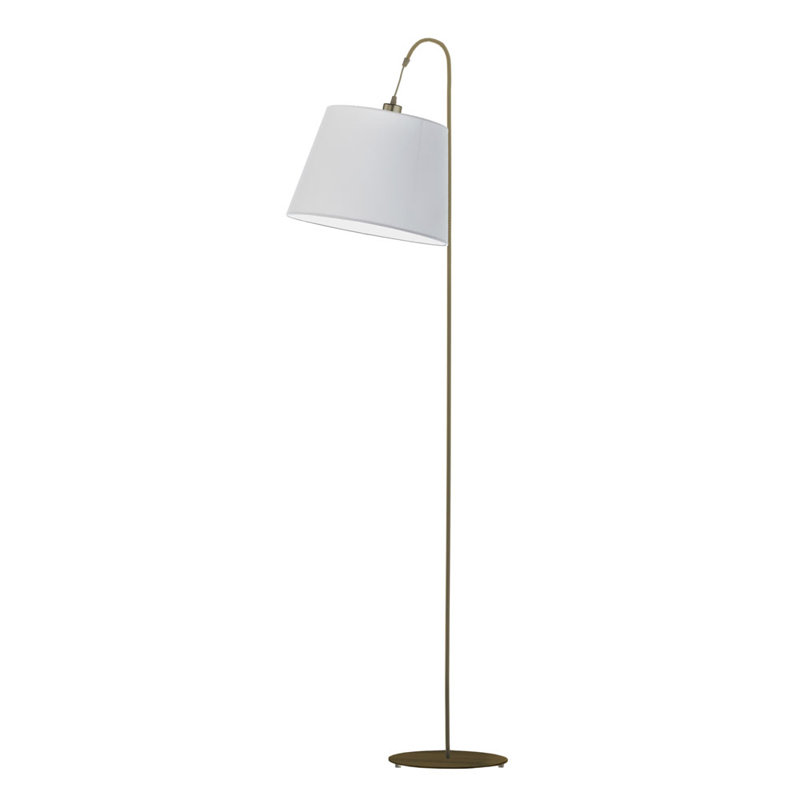 Salom 171cm Traditional Floor Lamp, Light Grey