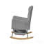 Fauteuil berçant gris Teddy
