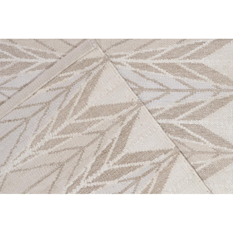 Scandinavian Wool Geometric Area Rug, Rectangle 8' x 10'