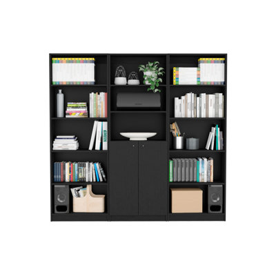 Ensemble de bibliothèque 3 pièces Lecanto
