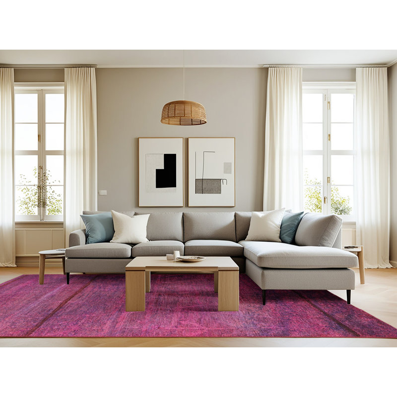 Tapis marocain tissé à la machine Alsexander, Rectangle 8 pi x 12 pi