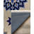 Lila Collection Digital Print Cotton-Polyester Navy Floral Rug-371794885