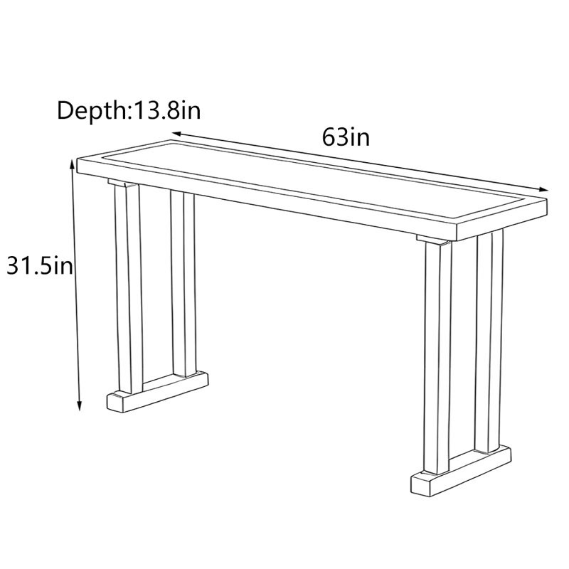 Table d'entrée minimaliste moderne