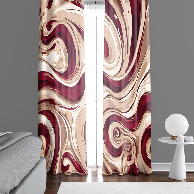 Semi Sheer Curtain Pair, 56" W x 78" L