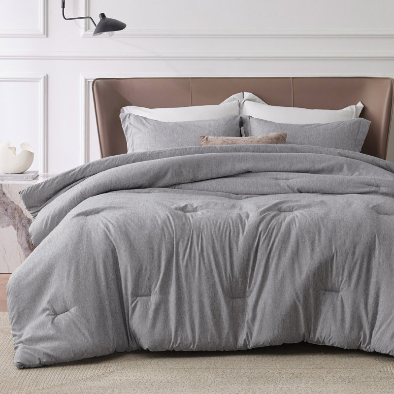 Bedsure Cationic Dyed Bedding Set, Twin, Dark Gray