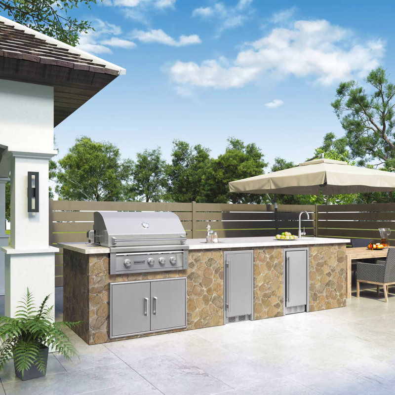 EdgeStar Stainless Steel Outdoor Double Storage Drawers
