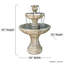 Cast Stone Positano Tiered Fountain-1338558172