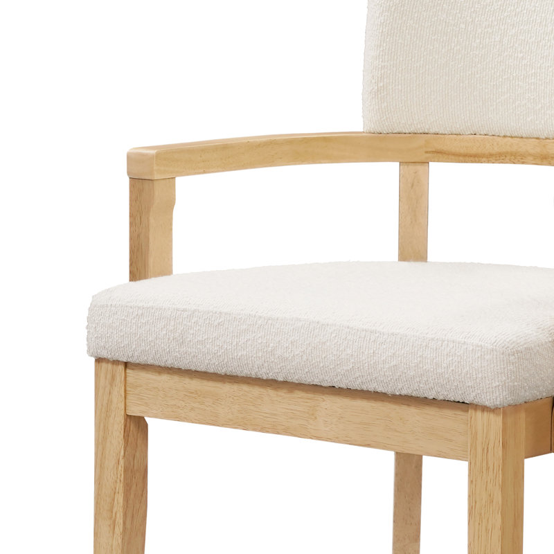 Ensemble de salle à manger 5 pièces Branson, Beige et chêne, Chêne / chêne