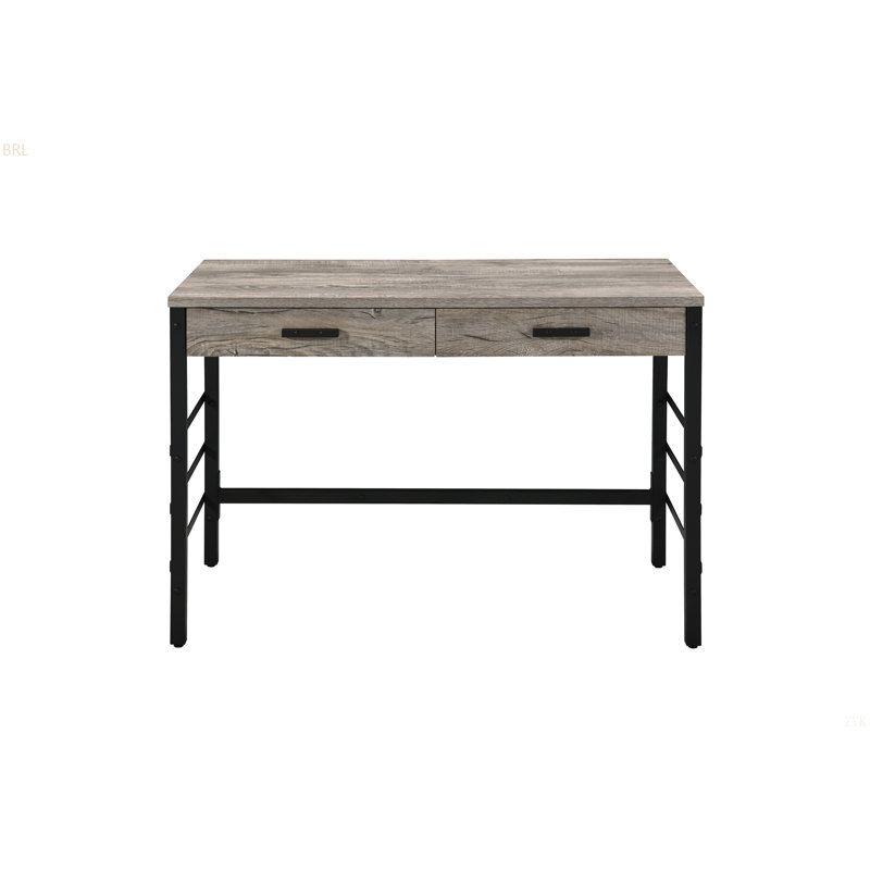 Disho  Light Weathered Oak &  Finish Writing Desk W/USB (Not Including Office Chairs)