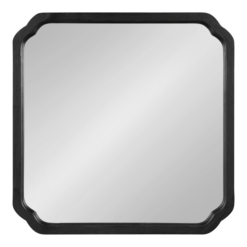 Vannessa Mirror, 24" x 24", Black