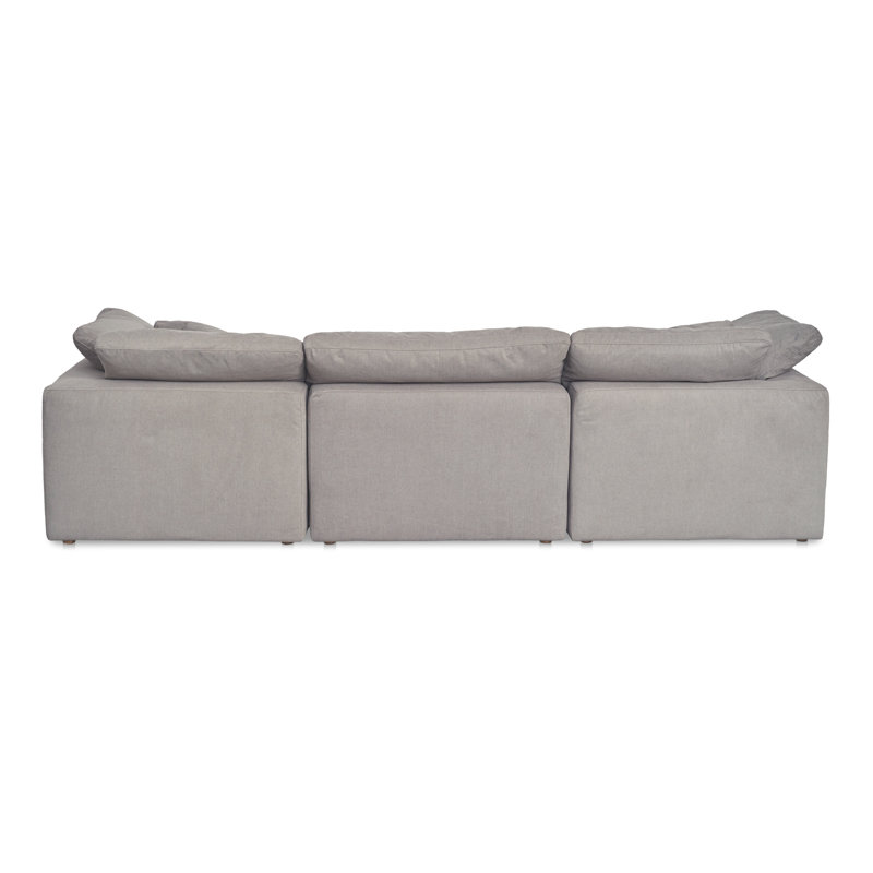 Clay MODULAR SOFA PERFORMANCE FABRIC LIGHT GREY, Light Gray