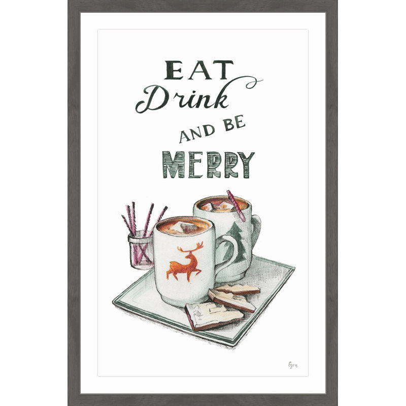 Be Merry by Eyre Tarney - Single Picture Frame Print, 30 cm H x 46 cm W x 4 cm D