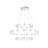 Netto 33 - Light Dimmable LED Tiered Chandelier