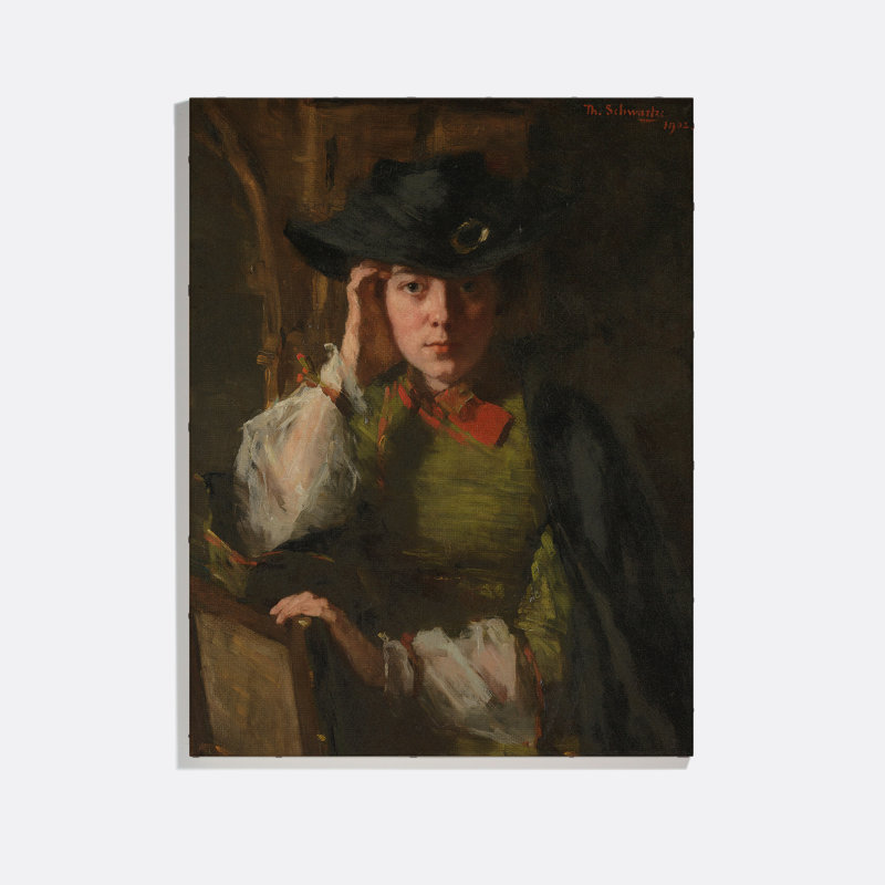 Portrait Of Lizzy Ansingh Print by Therese Schwartze