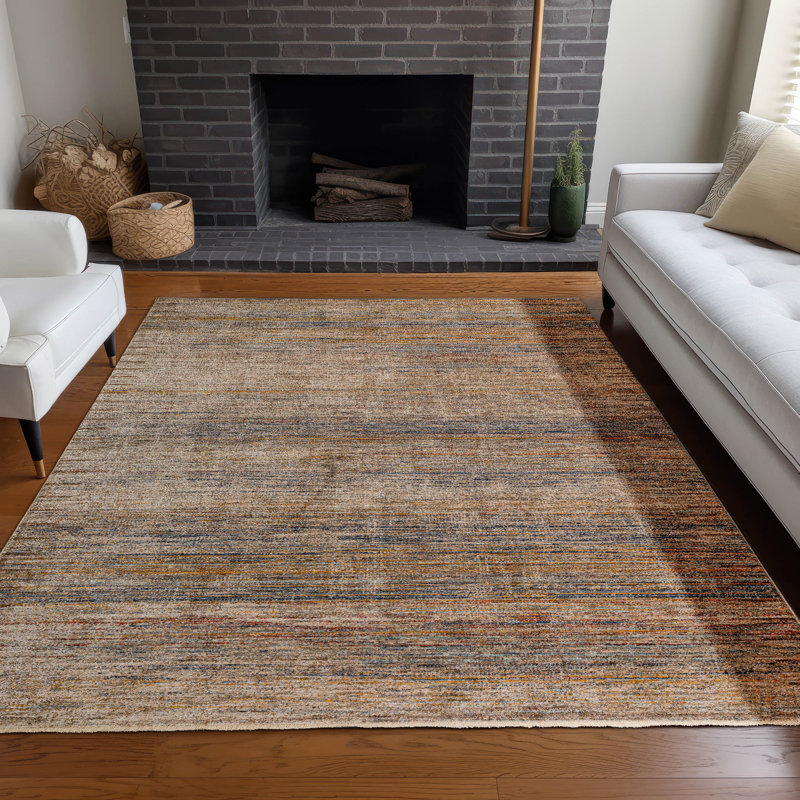 Tapis taupe Mraz NA2, Rectangulaire 3 pi x 5 pi