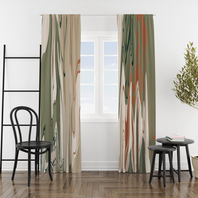 Semi Sheer Curtain Pair