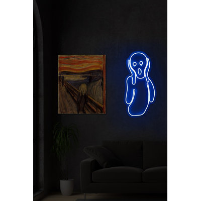 Flexible Blue Neon LED Strip Lights, 11.0 x 21.7 x 1.2 inches | Waterproof IP67, 12V 4A DC Adapter, 240 Lumens, 3400K | Perfect for Home Décor, Parties & Events, Energy Efficient with 10000 kWh Lifespan