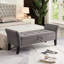 Banc de rangement rembourré en velours-1280801241