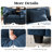 154" W U-Shaped Modular Sectional Sofa, Cloud Couch With Three Ottomans & Removable Cushions-1521463038