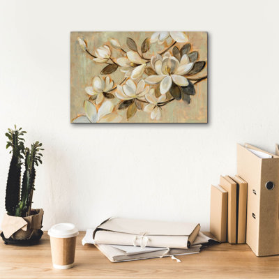«Magnolia Simplicity» par Silvia Vassileva, art mural épique, 18 po x 12 po