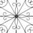 White Wooden Scroll Home Wall Decor with Metal Scroll Work