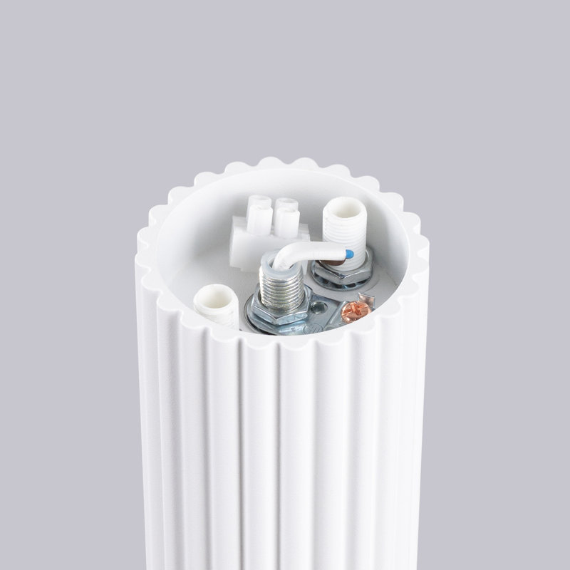 Halo Aluminium Flush Mount, White