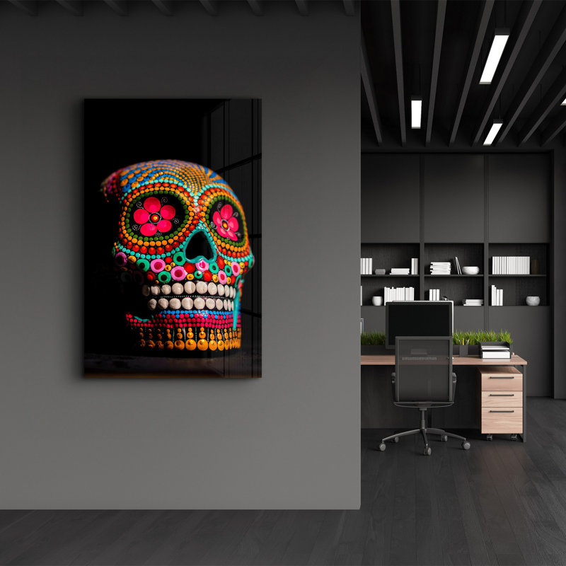 Élégante peinture murale en verre trempé de 13,8 po x 21,7 po | 100% verre trempé, épaisseur: 0,16 pouce | Imprimé UV pour des couleurs éclatantes | Parfait pour la décoration intérieure, le salon et les espaces de bureau