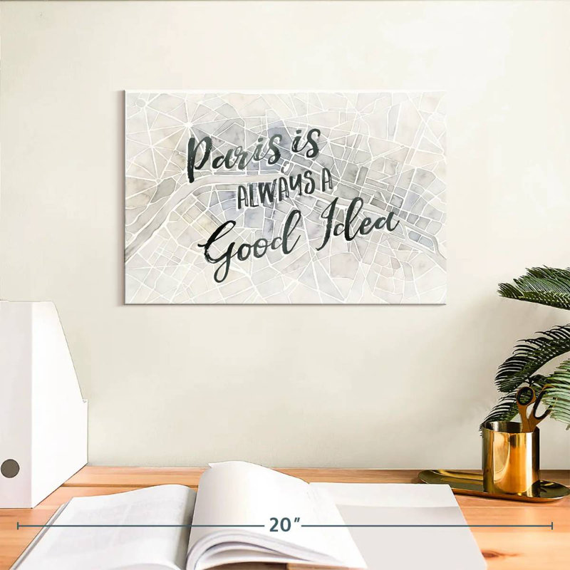 «Tergel Watercolor Wanderlust Paris Adventure», H 8 po x l 12 po