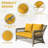 5" Loveseat Cushion Water Repellent & UV-Resistant Patio Furniture Cushions, Removable Outdoor Couch Cushions With Hidden Zipper & Adjustment Staps For Couch, Bench, And Swing-985681148