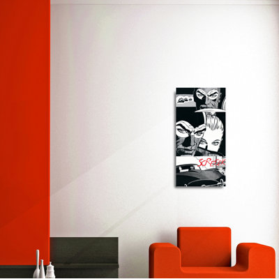 Diabolik And Eva I by Astorina - Single Picture Frame Print on MDF