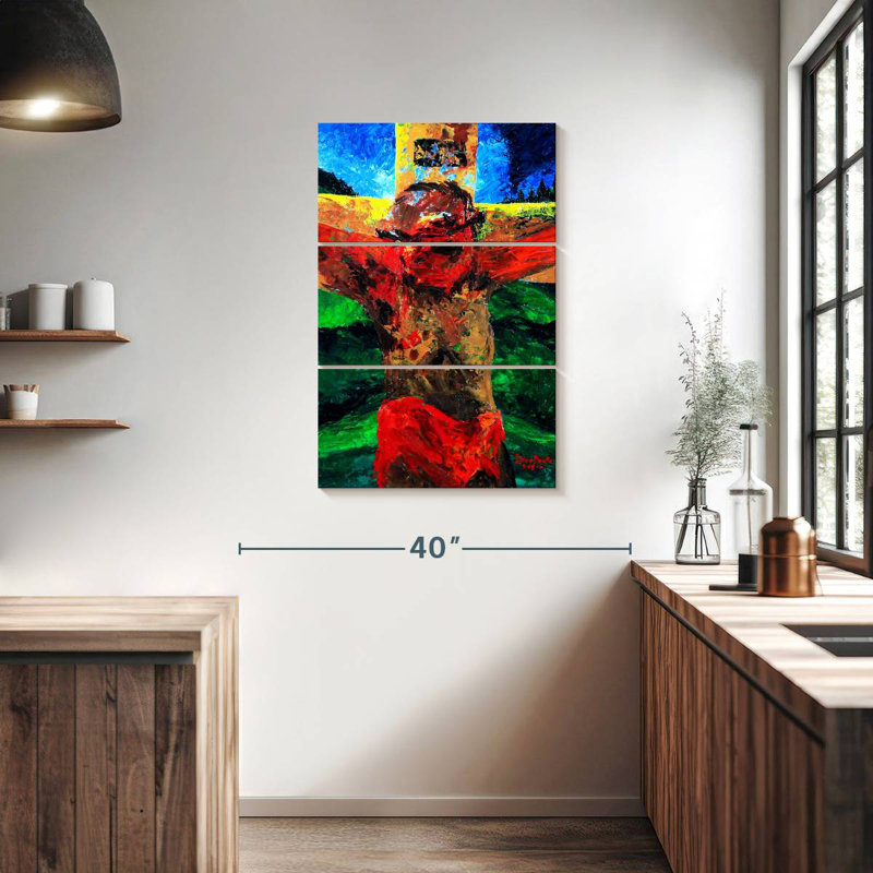 Avery Crucifixion It Is Finition, H 38 po x l 24 po
