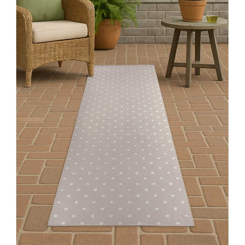Tapis d'extérieur antidérapant Leo, Tapis de couloir 2 pi 6 po x 8 pi